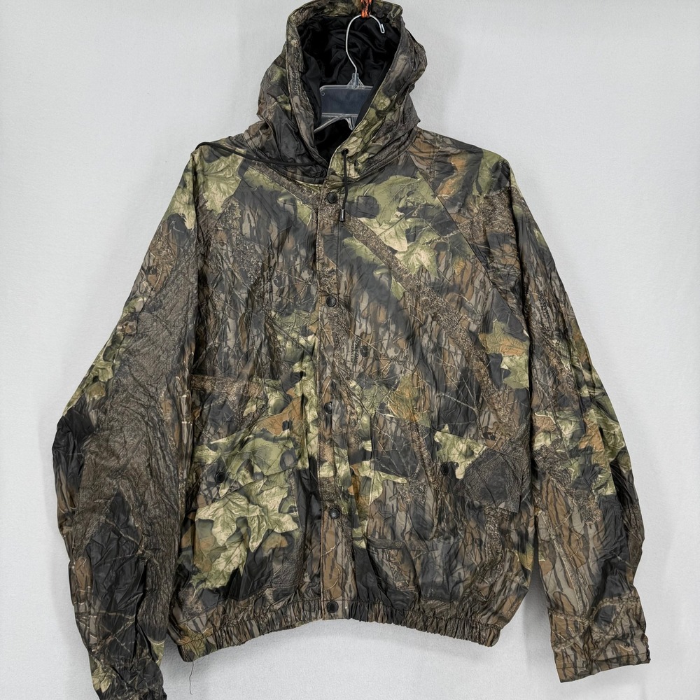 Stearns Mossy Oak Break Up Camo RainJacket Men's‎ XL Dry Wear Lined Waterproof